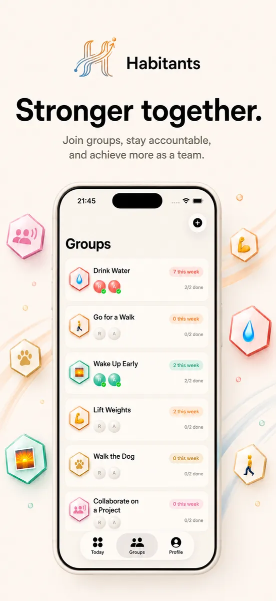 Stronger together: tracking a shared habit with a group